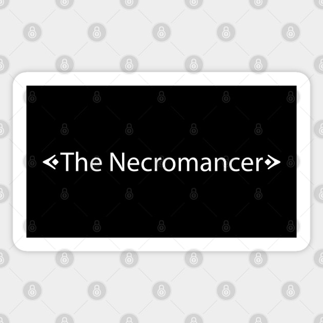 The Necromancer (White) Sticker by Rikudou